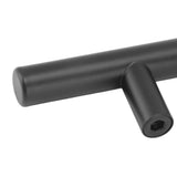 10PCS Cabinet Door T Handle Stainless Steel Modern Wardrobe Drawer Pull Handle for Bedroom Living Room Black - Extra Image