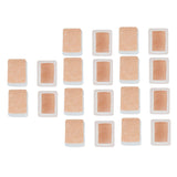 20Pcs Chair Leg Protector for Hardwood Floor Rubber Felt Furniture Pad Cover Non Scratches Noise Transparent Rectangle L