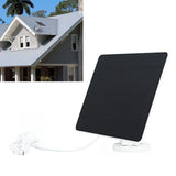 5W Solar Panel for Camera Waterproof High Efficiency Monocrystalline Silicon Outdoor Camera Solar Powered