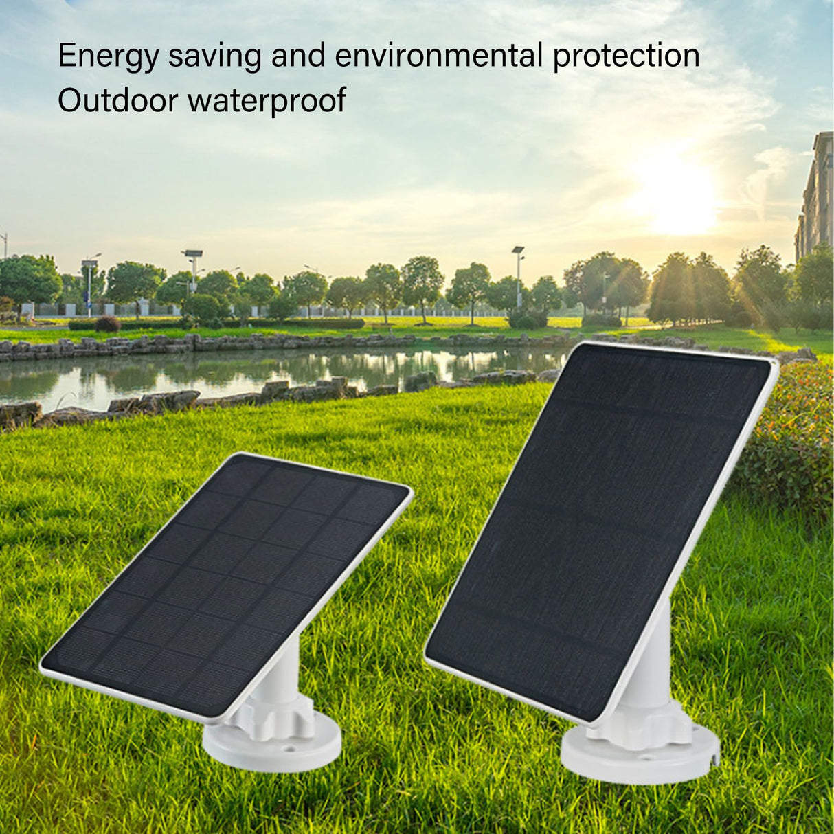 5W Solar Panel for Camera Waterproof High Efficiency Monocrystalline Silicon Outdoor Camera Solar Powered