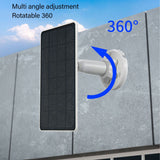 5W Solar Panel for Camera Waterproof High Efficiency Monocrystalline Silicon Outdoor Camera Solar Powered