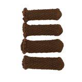 20Pcs Thickened Knitted Table Chair Leg Floor Protectors Covers Furniture Leg Socks for Hardwood Floors Elegant Chocolate