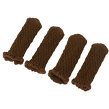 20Pcs Thickened Knitted Table Chair Leg Floor Protectors Covers Furniture Leg Socks for Hardwood Floors Elegant Chocolate