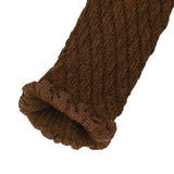 20Pcs Thickened Knitted Table Chair Leg Floor Protectors Covers Furniture Leg Socks for Hardwood Floors Elegant Chocolate