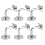 6 Pcs Wall Handrail Bracket 304 Stainless Steel Strong Bearing Stair Railing Support