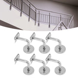 6 Pcs Wall Handrail Bracket 304 Stainless Steel Strong Bearing Stair Railing Support
