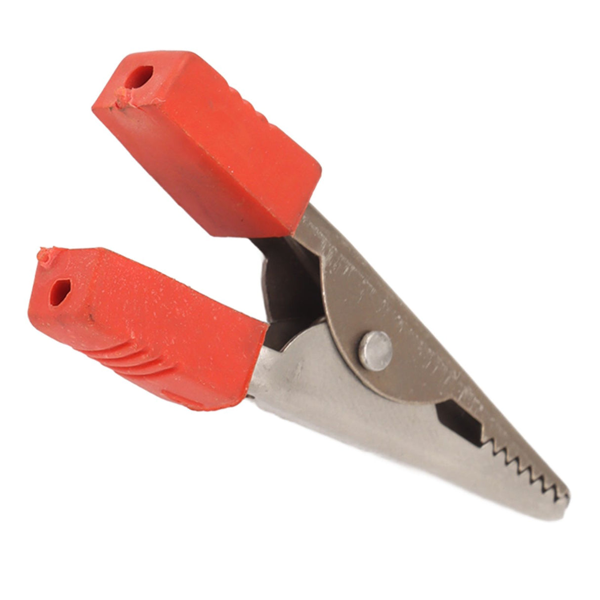 20 Pcs Crocodile Clip Red and Black 1cm Opening Electrical Test Clamp Stainless Steel Battery Cable Clips