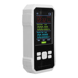 Radiation Detector RF Electric Magnetic Field Strength Detection Handheld Electromagnetic Radiation Meter White - Side View