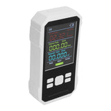 Radiation Detector RF Electric Magnetic Field Strength Detection Handheld Electromagnetic Radiation Meter White