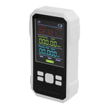 Radiation Detector RF Electric Magnetic Field Strength Detection Handheld Electromagnetic Radiation Meter White