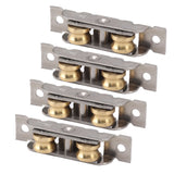 4PCS Sliding Patio Door Roller Assembly Stainless Steel Copper Ball Bearing Wheel Roller Assembly for Glass Door Concave Wheel - Extra Image