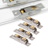 4PCS Sliding Patio Door Roller Assembly Stainless Steel Copper Ball Bearing Wheel Roller Assembly for Glass Door Concave Wheel - Extra Image