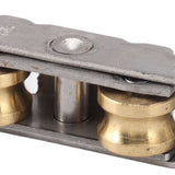 4PCS Sliding Patio Door Roller Assembly Stainless Steel Copper Ball Bearing Wheel Roller Assembly for Glass Door Concave Wheel - Extra Image