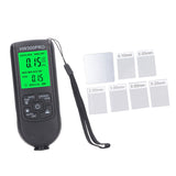 Coating Thickness Gauge High Accuracy Paint Depth Gauge Meter Antislip Thickness Meter Gauge Black - Front View