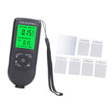 Coating Thickness Gauge High Accuracy Paint Depth Gauge Meter Antislip Thickness Meter Gauge Black - Side View