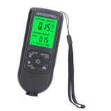 Coating Thickness Gauge High Accuracy Paint Depth Gauge Meter Antislip Thickness Meter Gauge Black - Rear View