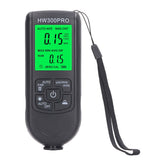Coating Thickness Gauge High Accuracy Paint Depth Gauge Meter Antislip Thickness Meter Gauge Black - Low Angle
