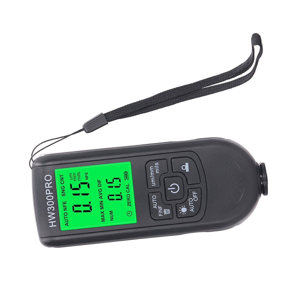 Coating Thickness Gauge High Accuracy Paint Depth Gauge Meter Antislip Thickness Meter Gauge Black