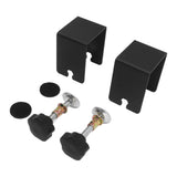 2PCS Drawer Front Installation Clamps Electrostatic Spraying Cabinet Front Installation Clamps for Drawer Black - Front View