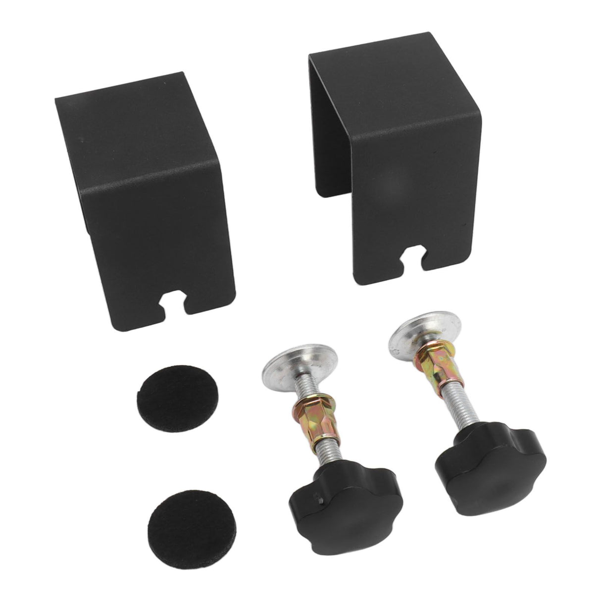 2PCS Drawer Front Installation Clamps Electrostatic Spraying Cabinet Front Installation Clamps for Drawer Black