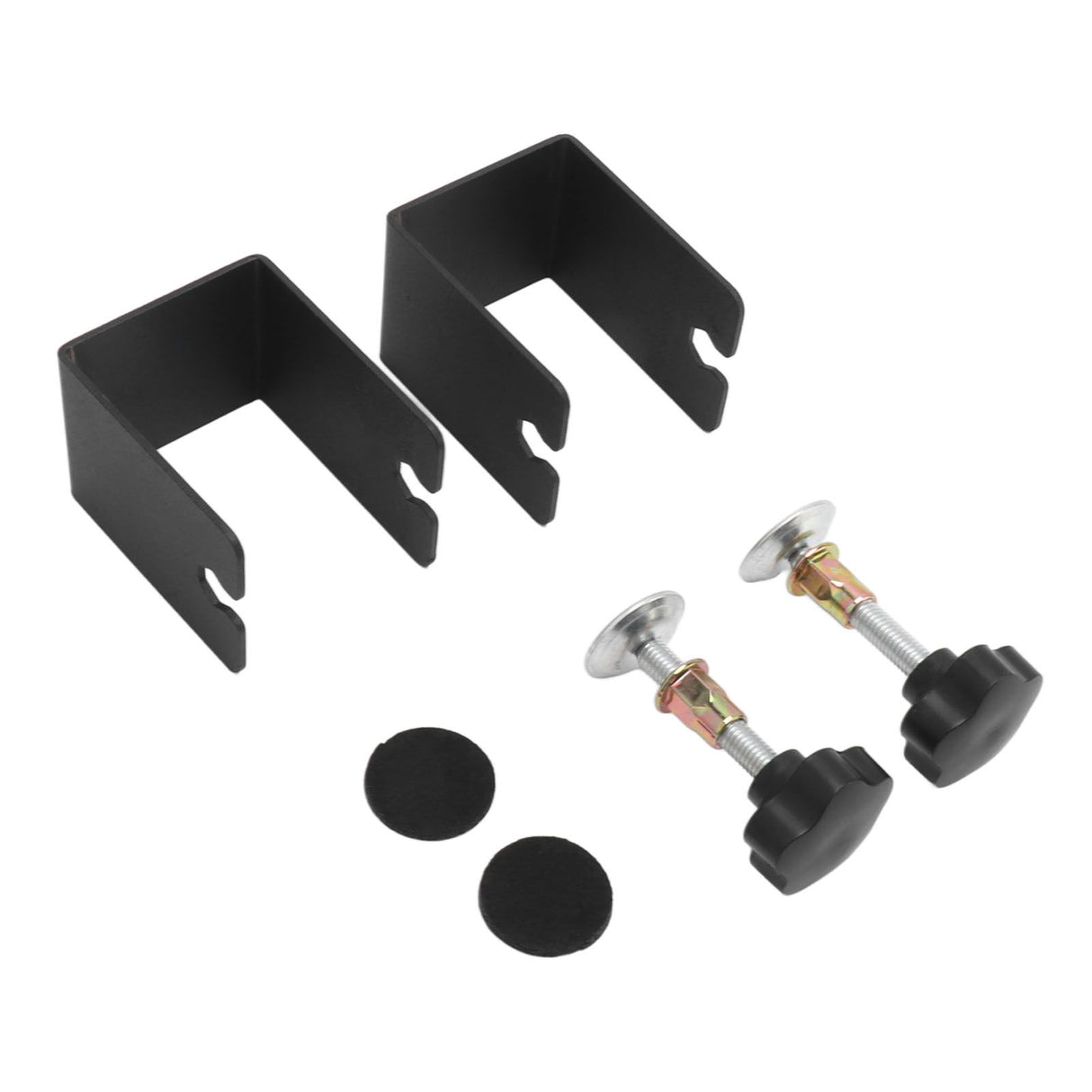 2PCS Drawer Front Installation Clamps Electrostatic Spraying Cabinet Front Installation Clamps for Drawer Black