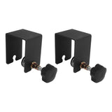 2PCS Drawer Front Installation Clamps Electrostatic Spraying Cabinet Front Installation Clamps for Drawer Black - 45-Degree Angle