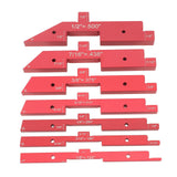 Router Table Setup Bars 7pcs Aluminum Setup Blocks Height Gauge Set for Router Table Saw Accessories Angle Woodworking Set Up