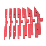 Router Table Setup Bars 7pcs Aluminum Setup Blocks Height Gauge Set for Router Table Saw Accessories Angle Woodworking Set Up - Close-Up Angle