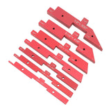 Router Table Setup Bars 7pcs Aluminum Setup Blocks Height Gauge Set for Router Table Saw Accessories Angle Woodworking Set Up