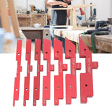 Router Table Setup Bars 7pcs Aluminum Setup Blocks Height Gauge Set for Router Table Saw Accessories Angle Woodworking Set Up - Extra Image