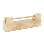 Antique Style Lock Spacing 5.9cm Auspicious Fish Lock Chinese Locks Small Brass Locks Antique Padlock Brass Color