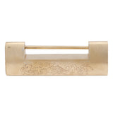 Antique Style Lock Spacing 5.9cm Auspicious Fish Lock Chinese Locks Small Brass Locks Antique Padlock Brass Color