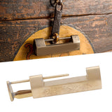 Antique Style Lock Spacing 5.9cm Auspicious Fish Lock Chinese Locks Small Brass Locks Antique Padlock Brass Color