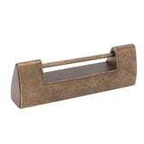 Antique Style Lock Spacing 5.9cm Auspicious Fish Lock Chinese Locks Small Brass Locks Antique Padlock Bronze Color
