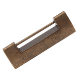 Antique Style Lock Spacing 5.9cm Auspicious Fish Lock Chinese Locks Small Brass Locks Antique Padlock Bronze Color
