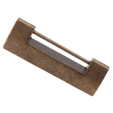 Antique Style Lock Spacing 5.9cm Auspicious Fish Lock Chinese Locks Small Brass Locks Antique Padlock Bronze Color - 45-Degree Angle