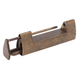 Antique Style Lock Spacing 5.9cm Auspicious Fish Lock Chinese Locks Small Brass Locks Antique Padlock Bronze Color