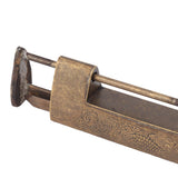 Antique Style Lock Spacing 5.9cm Auspicious Fish Lock Chinese Locks Small Brass Locks Antique Padlock Bronze Color