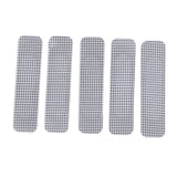 20PCS Window Screen Repair Patches Stainless Steel Self Adhesive Covering Mesh Tape Set for Window Door Tears Holes - Rear View