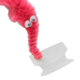 20 Pcs Furry Worm Soft Touch Plush Material Cute Style DIY Compact Portable Fuzzy Worms for Party Pink - Extra Image