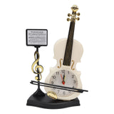 Violin Alarm Clock Unique Appearance Innovative Alarm Clock for Home Living Room Desktop Decoration Gifts 2165B(height 21CM)