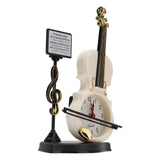 Violin Alarm Clock Unique Appearance Innovative Alarm Clock for Home Living Room Desktop Decoration Gifts 2165B(height 21CM) - Top-Down View