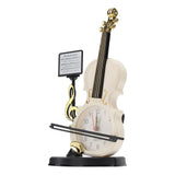 Violin Alarm Clock Unique Appearance Innovative Alarm Clock for Home Living Room Desktop Decoration Gifts 2165B(height 21CM) - 45-Degree Angle