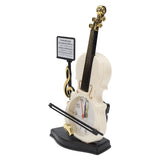 Violin Alarm Clock Unique Appearance Innovative Alarm Clock for Home Living Room Desktop Decoration Gifts 2165B(height 21CM) - Rear View