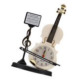 Violin Alarm Clock Unique Appearance Innovative Alarm Clock for Home Living Room Desktop Decoration Gifts 2165B(height 21CM) - Low Angle