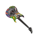 Guitar Wall Clock Simulation Time Accurate Guitar Clock Wall Decor for Home Dormitory Bedroom 5680CC Guitar with Stand - Extra Image