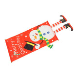 Christmas Snowman Hanging Flag Christmas Decorative Banner Landscape Wall Cloth Pendant - 45-Degree Angle