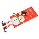 Christmas Snowman Hanging Flag Christmas Decorative Banner Landscape Wall Cloth Pendant