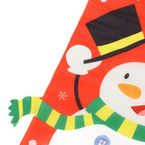 Christmas Snowman Hanging Flag Christmas Decorative Banner Landscape Wall Cloth Pendant