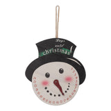 Christmas Day Sign Puppet Man Style 4mm Thickness Lightweight Easy Hanging Poplar Wood Welcome Door Decoration